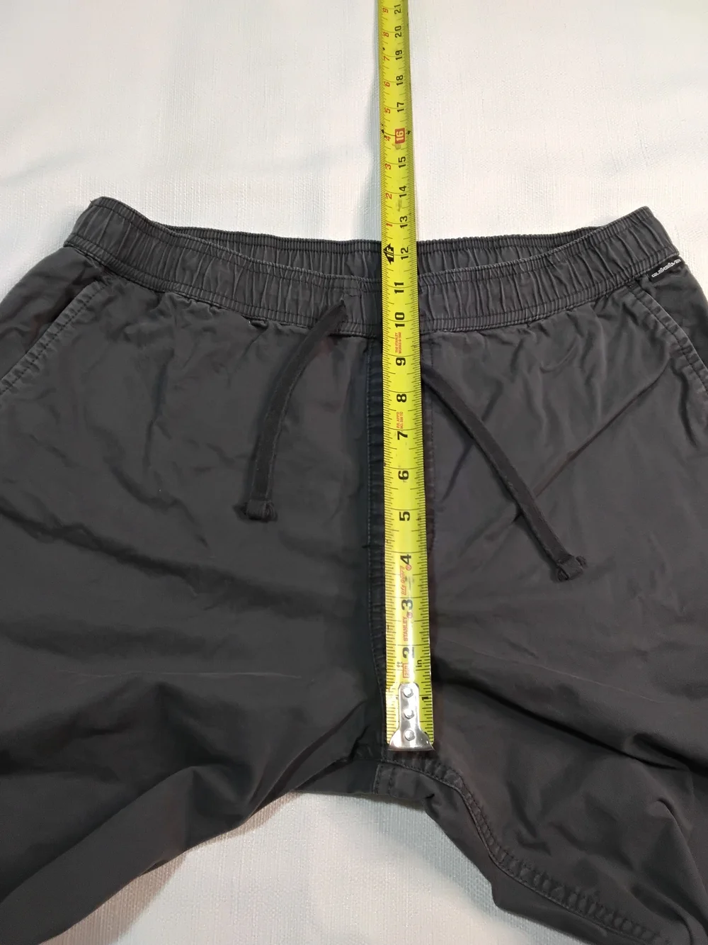 Quiksilver DNA Beach Pants Men's Charcoal Gray Drawstring Sz M.